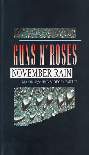 Affiche du film Guns N' Roses: Makin' F@*!ing Videos Part II - November Rain (1993)