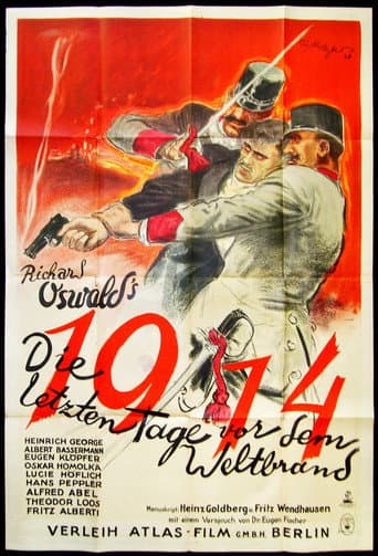 ملصق فيلم 1914, die letzten Tage vor dem Weltbrand (1931)
