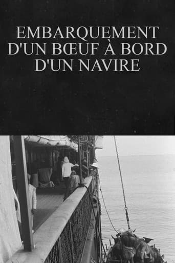 Affiche du film Embarquement d'un bœuf à bord d'un navire (1899)