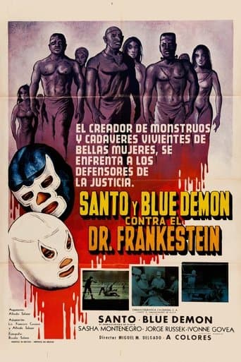 Affiche du film Santo y Blue Demon contra el doctor Frankenstein (1974)