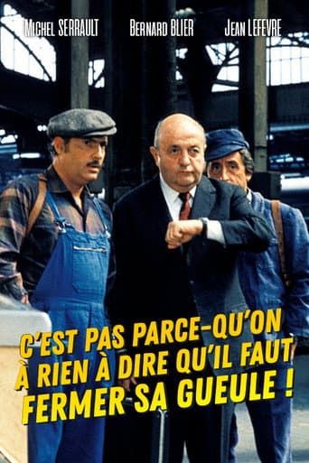 Affiche du film C'est pas parce qu'on a rien à dire qu'il faut fermer sa gueule... (1975)