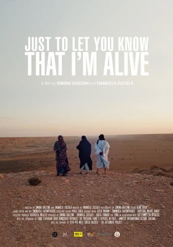 Just to let you know that I'm alive (2013) movie poster