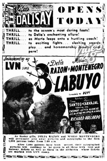 ملصق فيلم Tatlong Labuyo (1953)