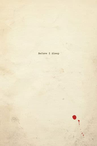 ملصق فيلم Before I Sleep (2013)