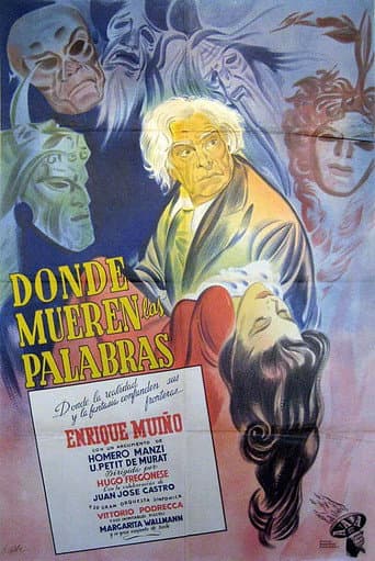 Affiche du film Donde mueren las palabras (1946)