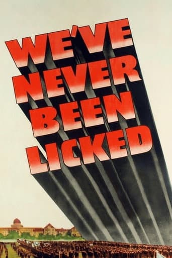 Affiche du film We've Never Been Licked (1943)