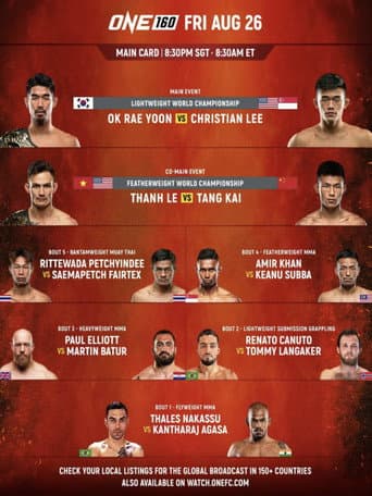 ملصق فيلم One Championship: ONE 160 (2022)