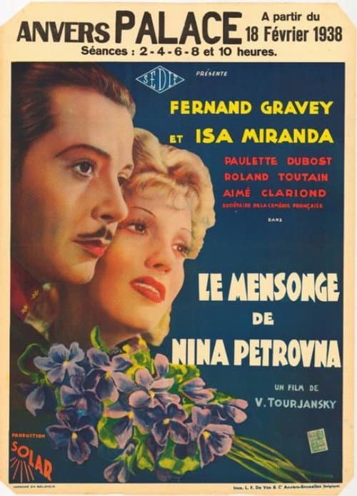 Affiche du film Le Mensonge de Nina Petrovna (1937)