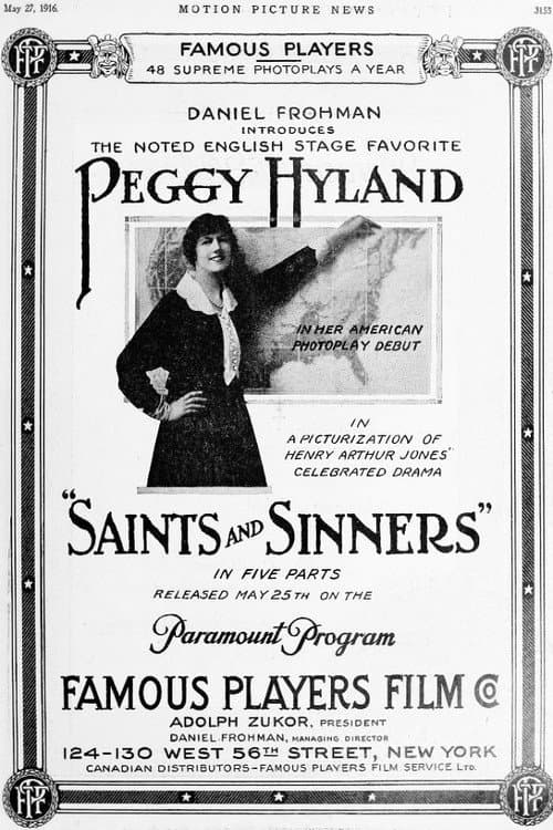 Affiche du film Saints and Sinners (1916)
