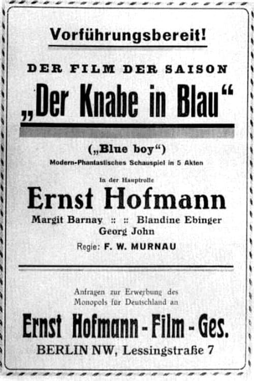 Affiche du film Der Knabe in Blau (1921)