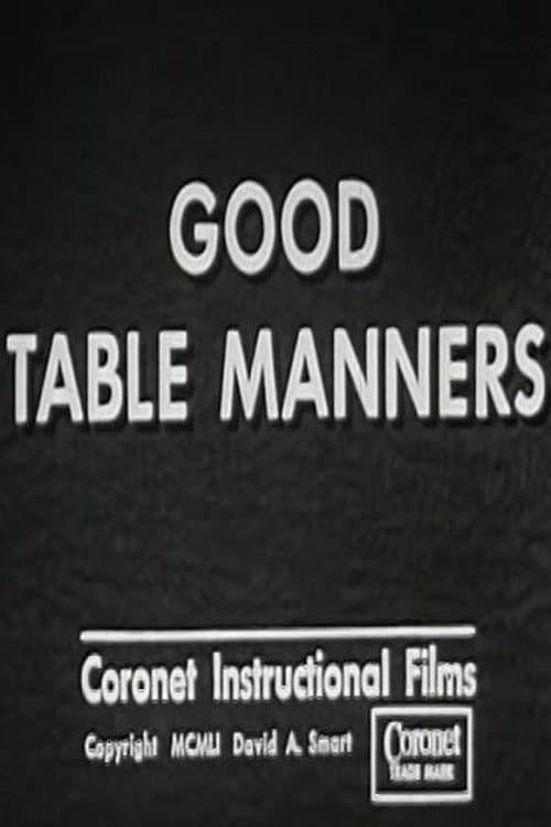 Good Table Manners (1951) movie poster