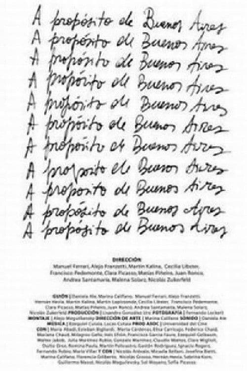 ملصق فيلم A propósito de Buenos Aires (2006)