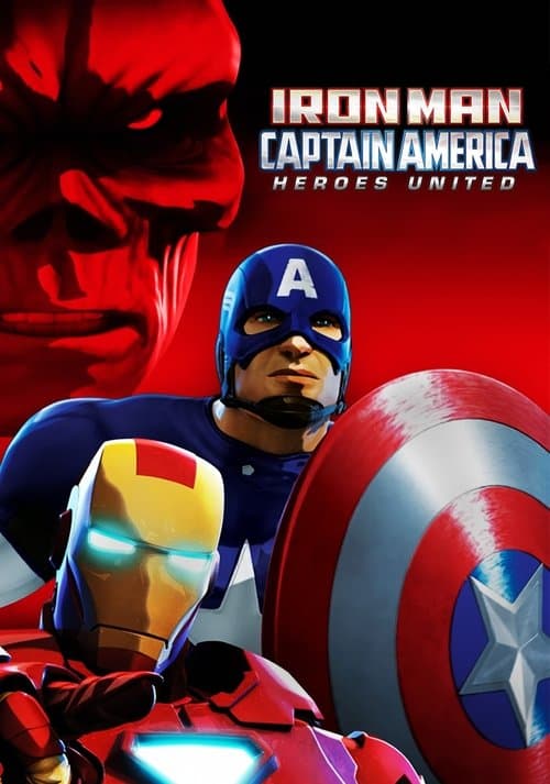 Affiche du film Iron Man & Captain America: Heroes United (2014)