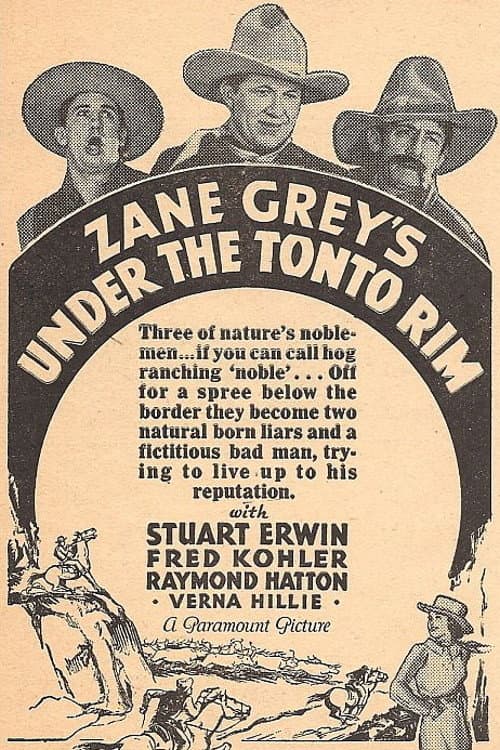 ملصق فيلم Under the Tonto Rim (1933)