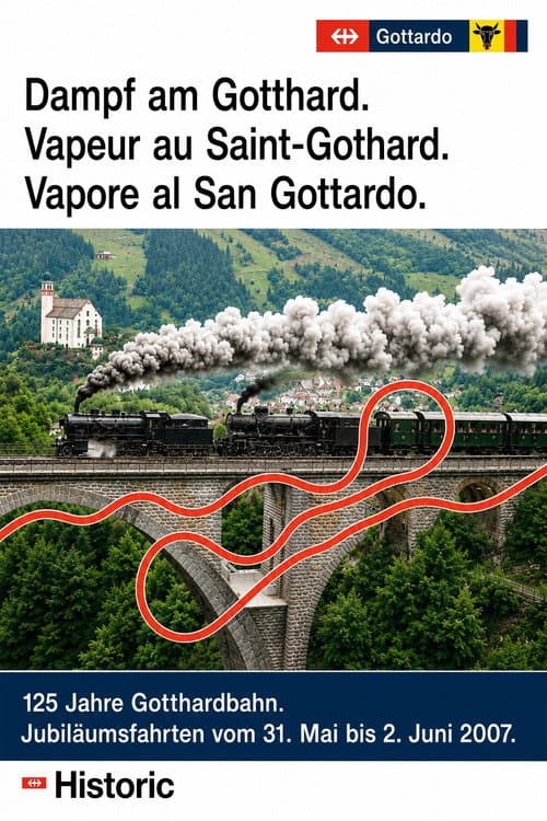 Affiche du film Vapeur au Saint-Gothard (2007)