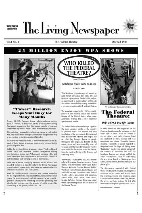 Affiche du film Who Killed the Federal Theatre? (2003)