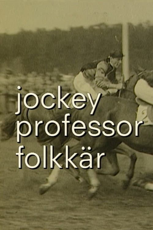 Affiche du film Jockey, professor och folkkär målare (1998)