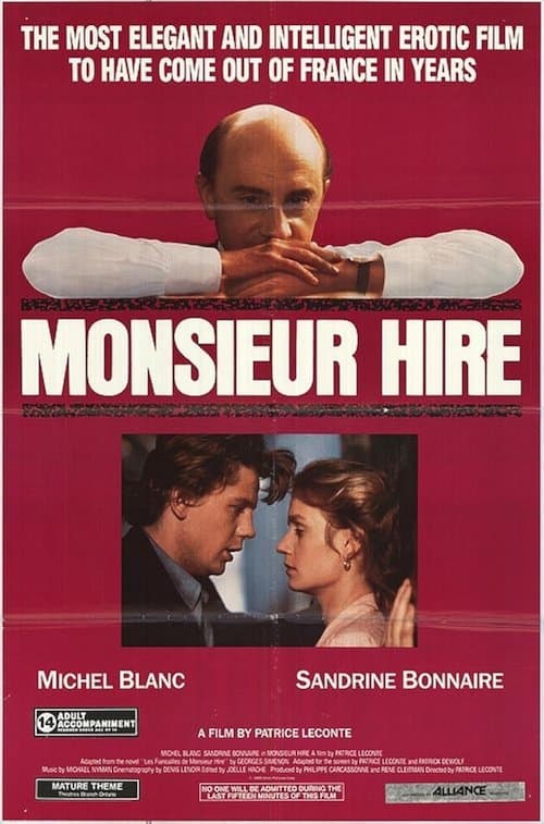 Monsieur Hire (1989) movie poster