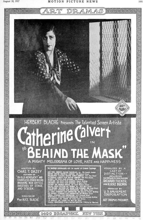 Affiche du film Behind the Mask (1917)