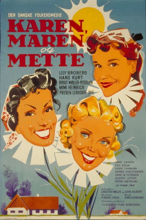 ملصق فيلم Karen, Maren og Mette (1954)
