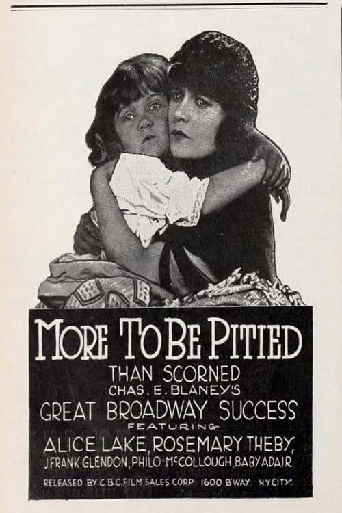 More to Be Pitied Than Scorned (1922) movie poster