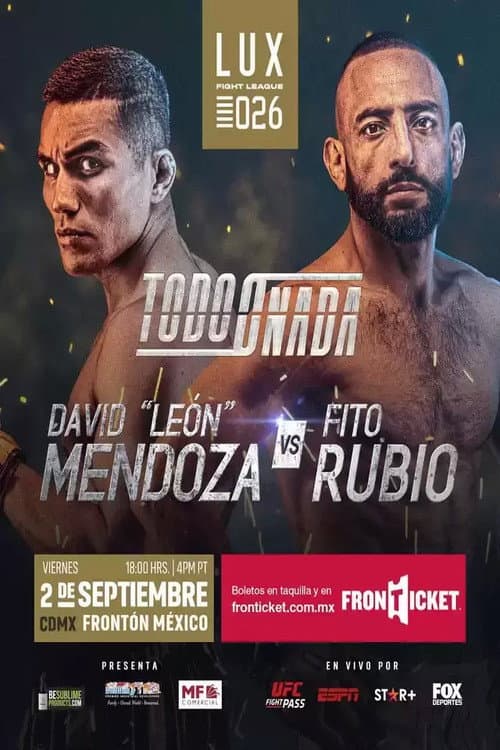 LUX Fight League 26 (2022) movie poster