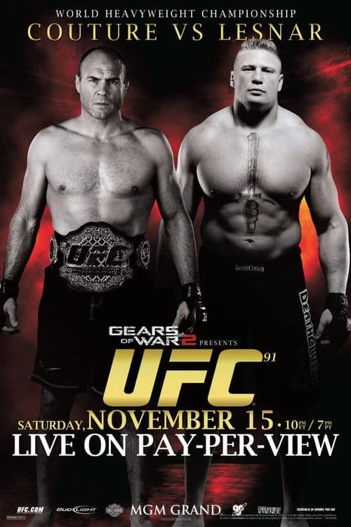 UFC 91: Couture vs. Lesnar (2008) movie poster